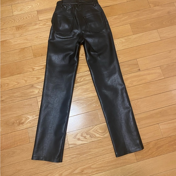 Aritzia Vegan Leather high waisted pants - Melina, size 00. - Picture 2 of 4
